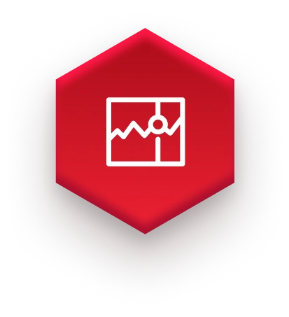 white puzzle icon on red hexagon on fulfillment website