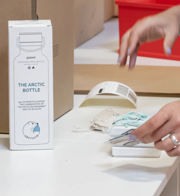 Packing process of a necklace in SMS fulfillment centre in Austria